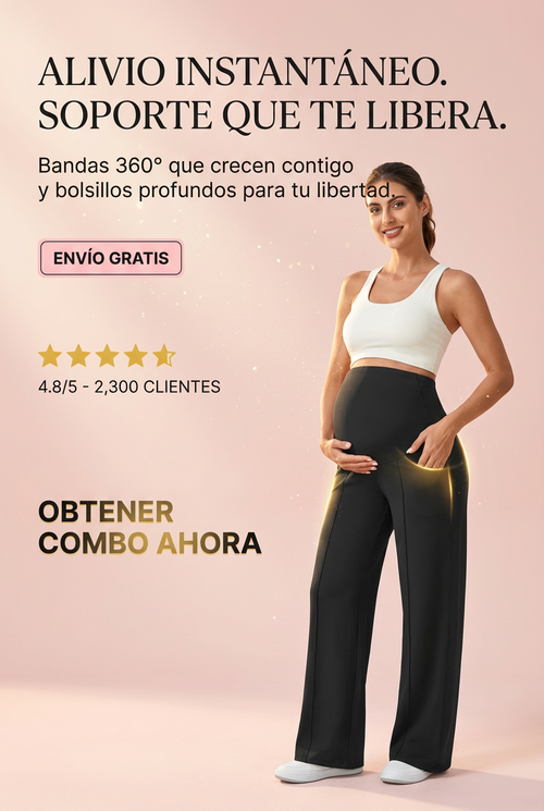 Pantalones de maternidad de pierna ancha